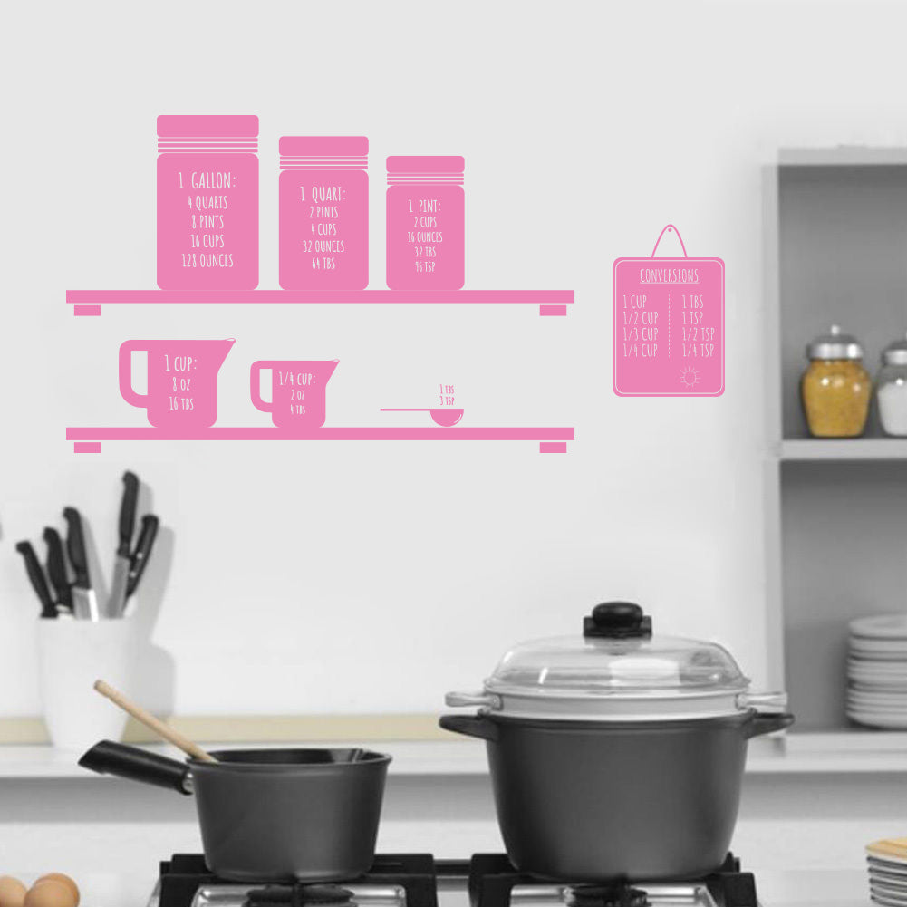 Conversion de mesure citations inspirantes sticker mural autocollant SQ141