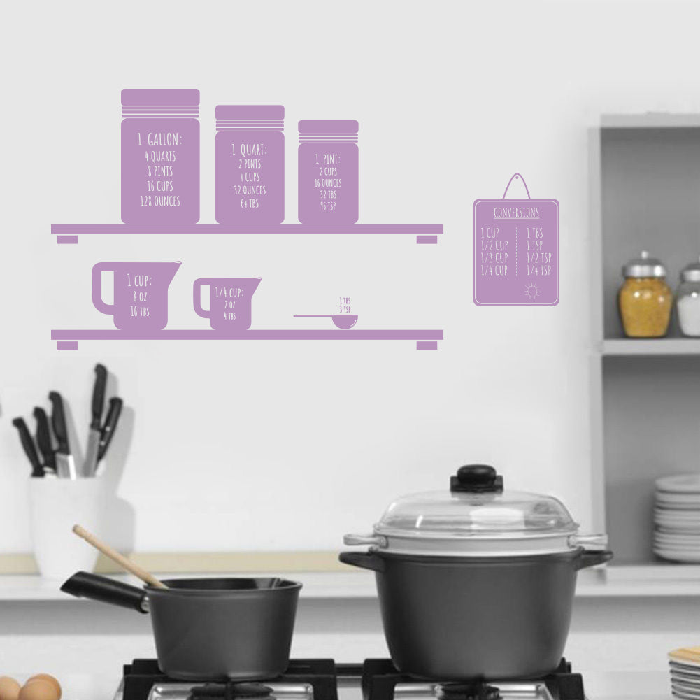 Conversion de mesure citations inspirantes sticker mural autocollant SQ141