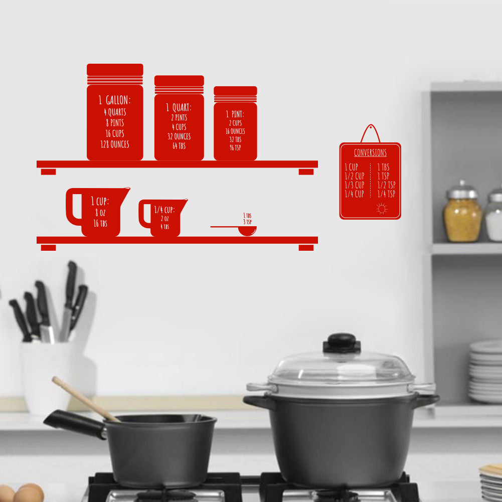 Conversion de mesure citations inspirantes sticker mural autocollant SQ141