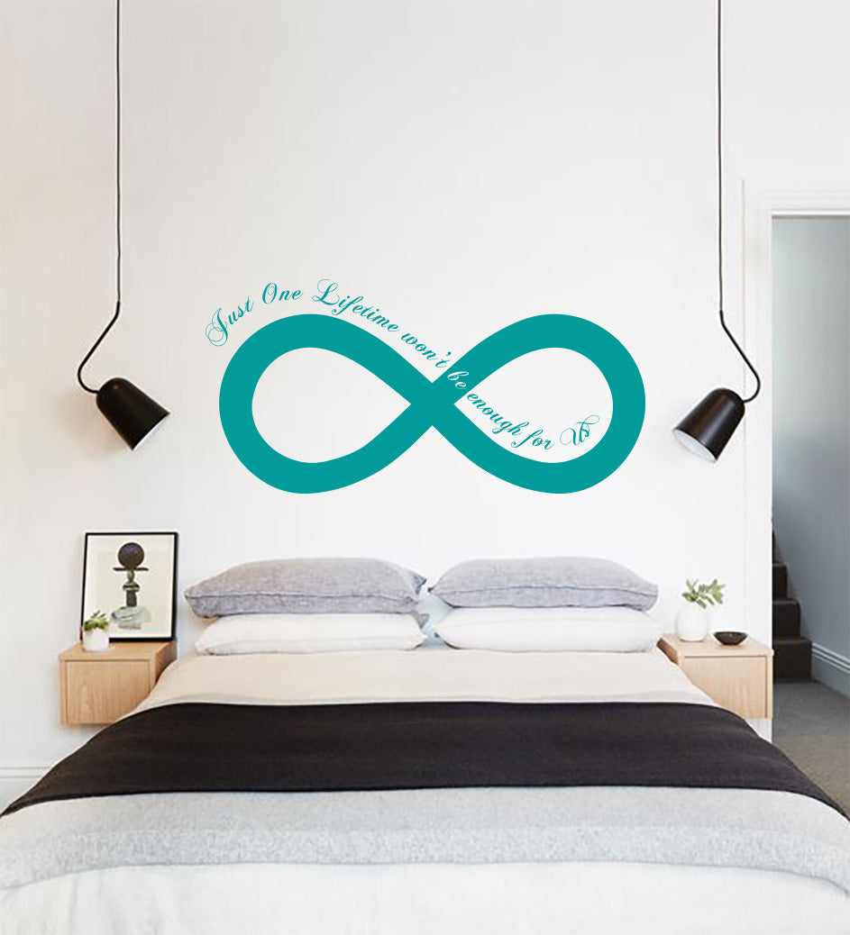 One Lifetime Won’t Be Enough Inspirational Quotes Wall Sticker Décalque SQ147