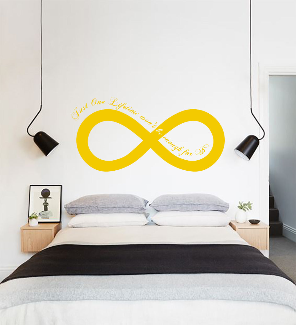 One Lifetime Won’t Be Enough Inspirational Quotes Wall Sticker Décalque SQ147