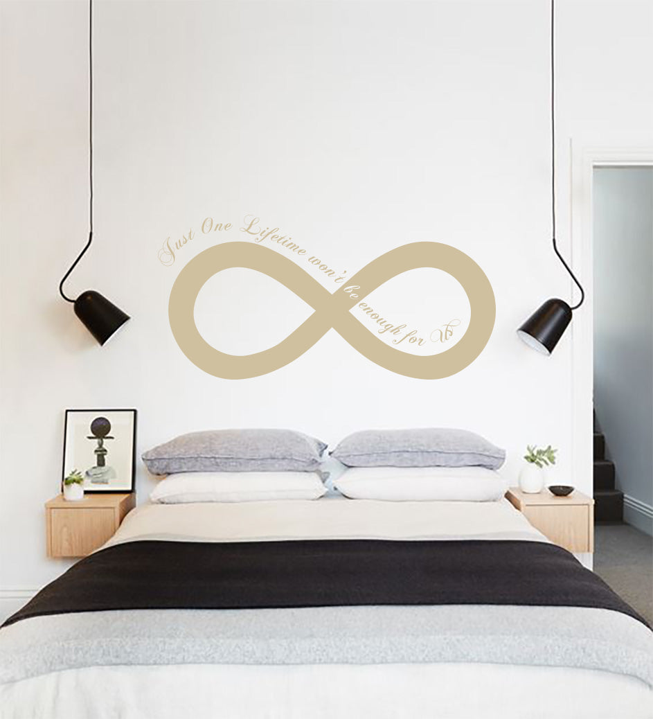 One Lifetime Won’t Be Enough Inspirational Quotes Wall Sticker Décalque SQ147