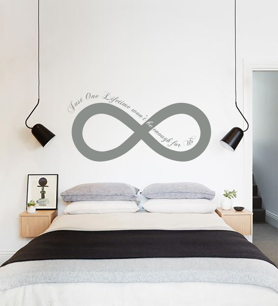 One Lifetime Won’t Be Enough Inspirational Quotes Wall Sticker Décalque SQ147