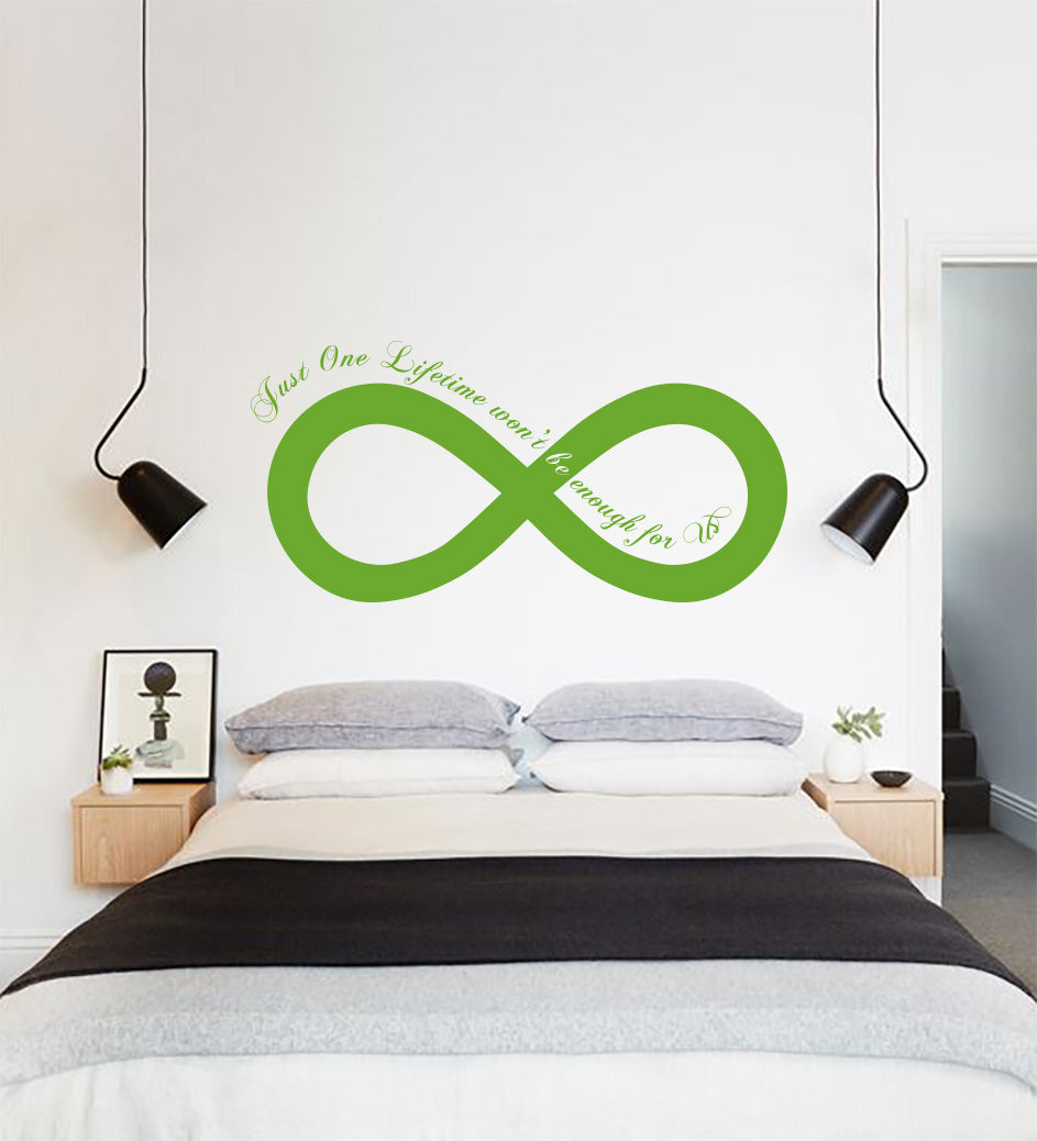 One Lifetime Won’t Be Enough Inspirational Quotes Wall Sticker Décalque SQ147