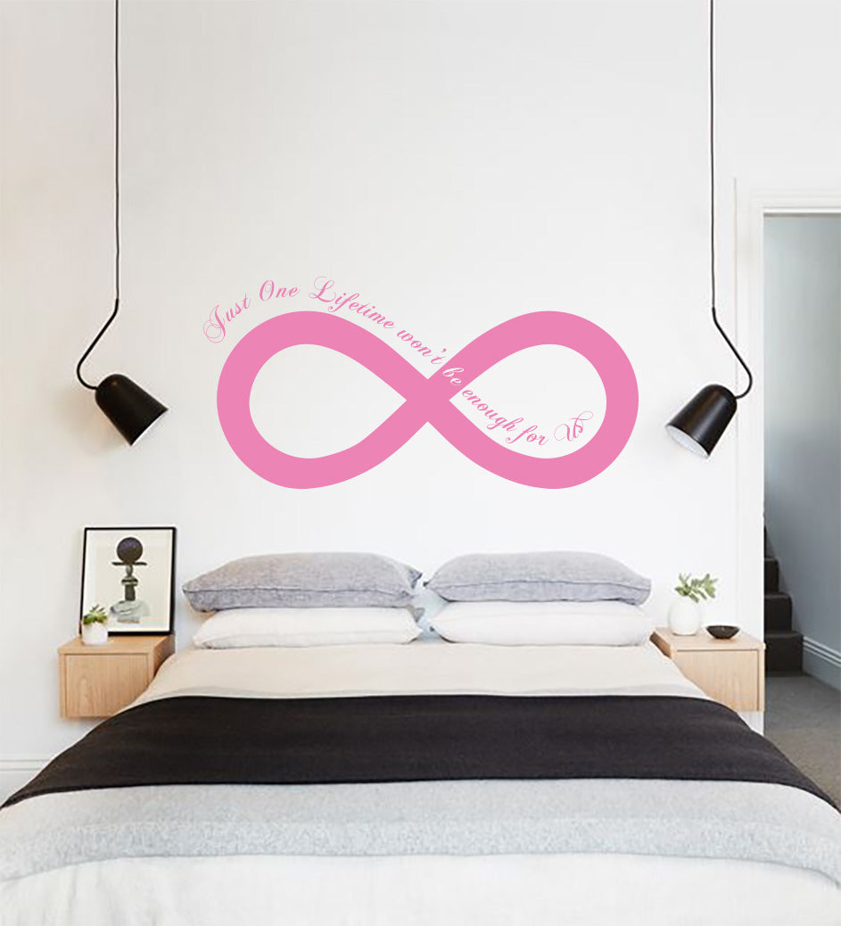 One Lifetime Won’t Be Enough Inspirational Quotes Wall Sticker Décalque SQ147