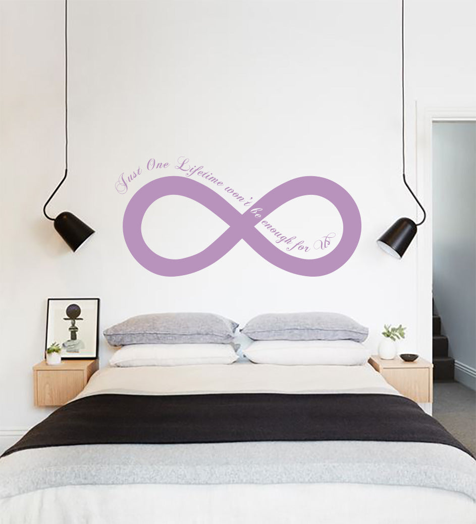 One Lifetime Won’t Be Enough Inspirational Quotes Wall Sticker Décalque SQ147