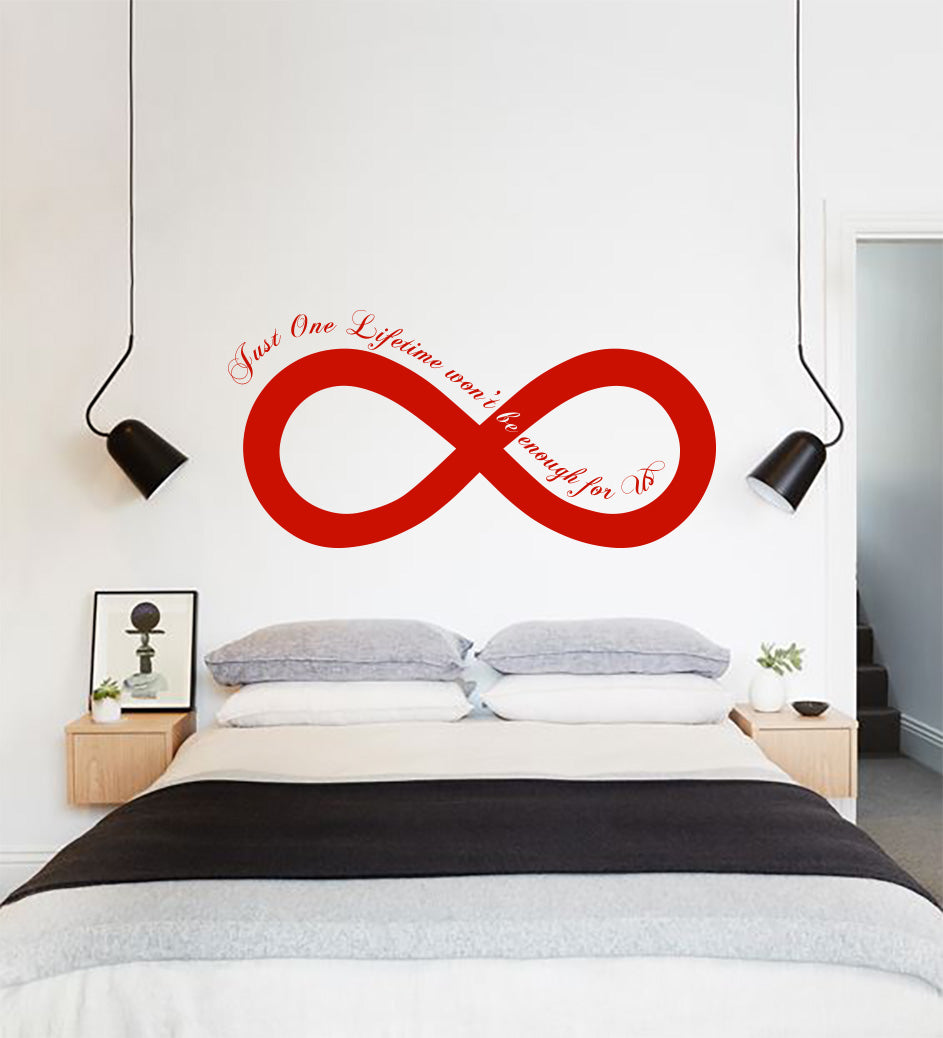 One Lifetime Won’t Be Enough Inspirational Quotes Wall Sticker Décalque SQ147