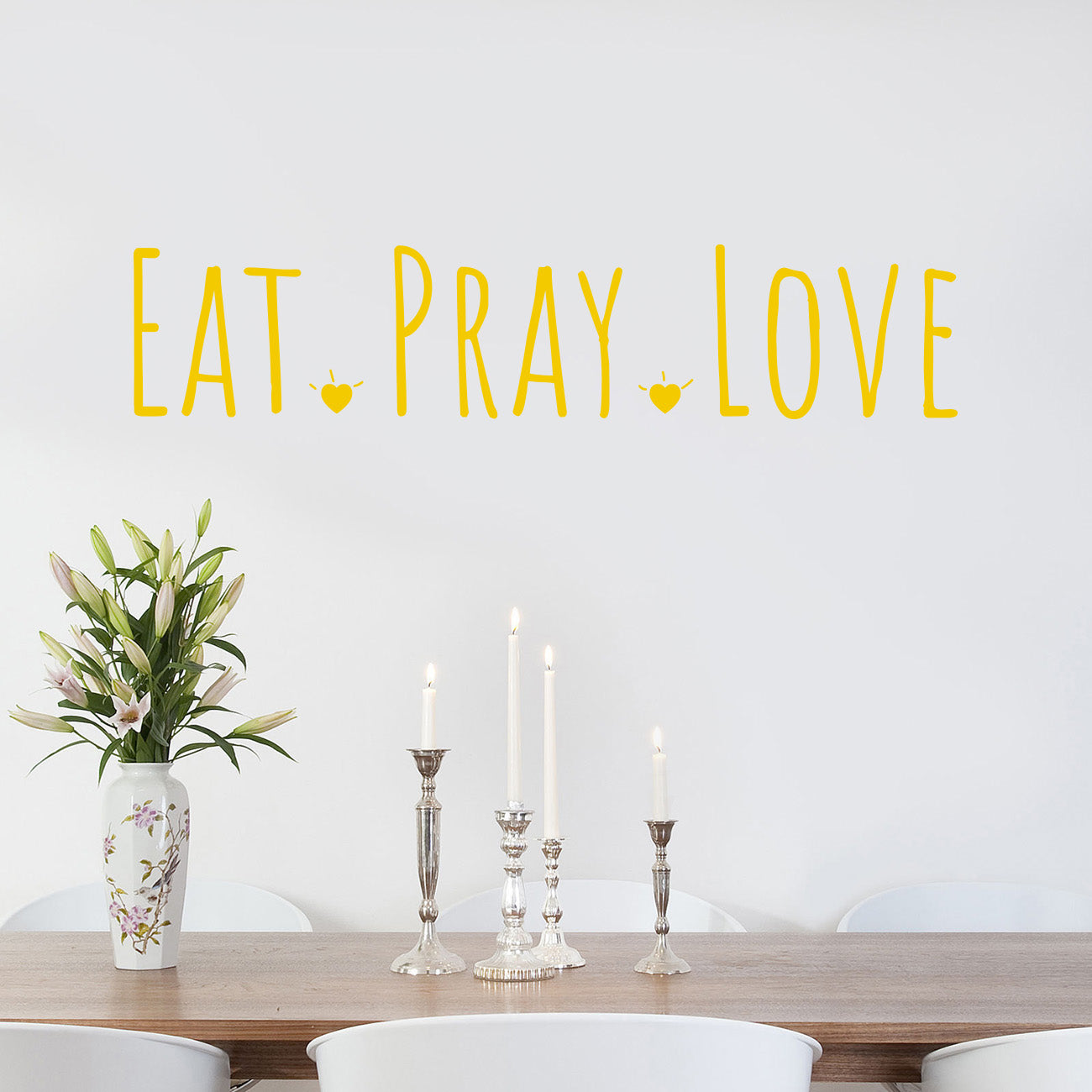 EAT PRAY LOVE Inspirational Quotes Wall Sticker Decal SQ149