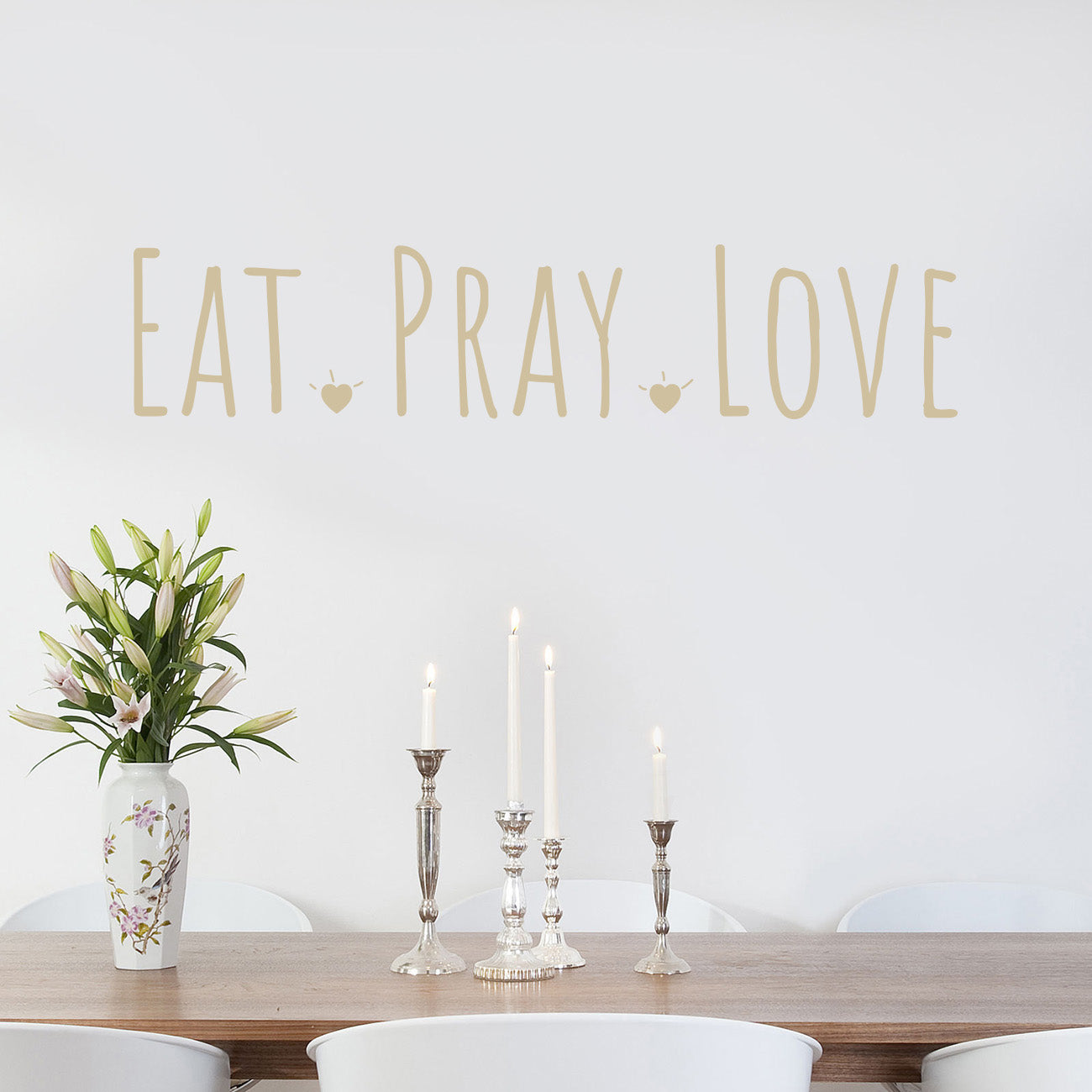 EAT PRAY LOVE Inspirational Quotes Wall Sticker Decal SQ149