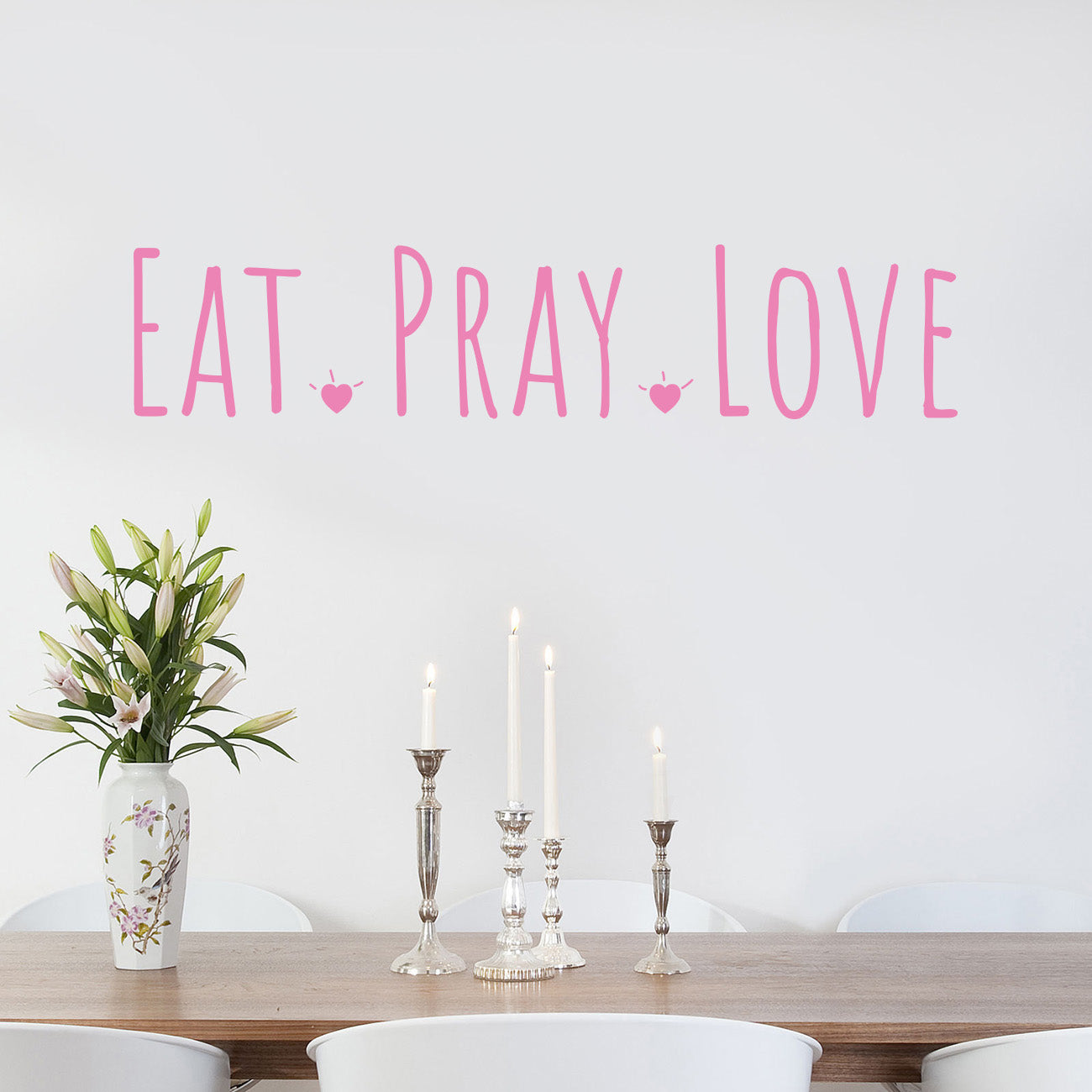 EAT PRAY LOVE Inspirational Quotes Wall Sticker Decal SQ149