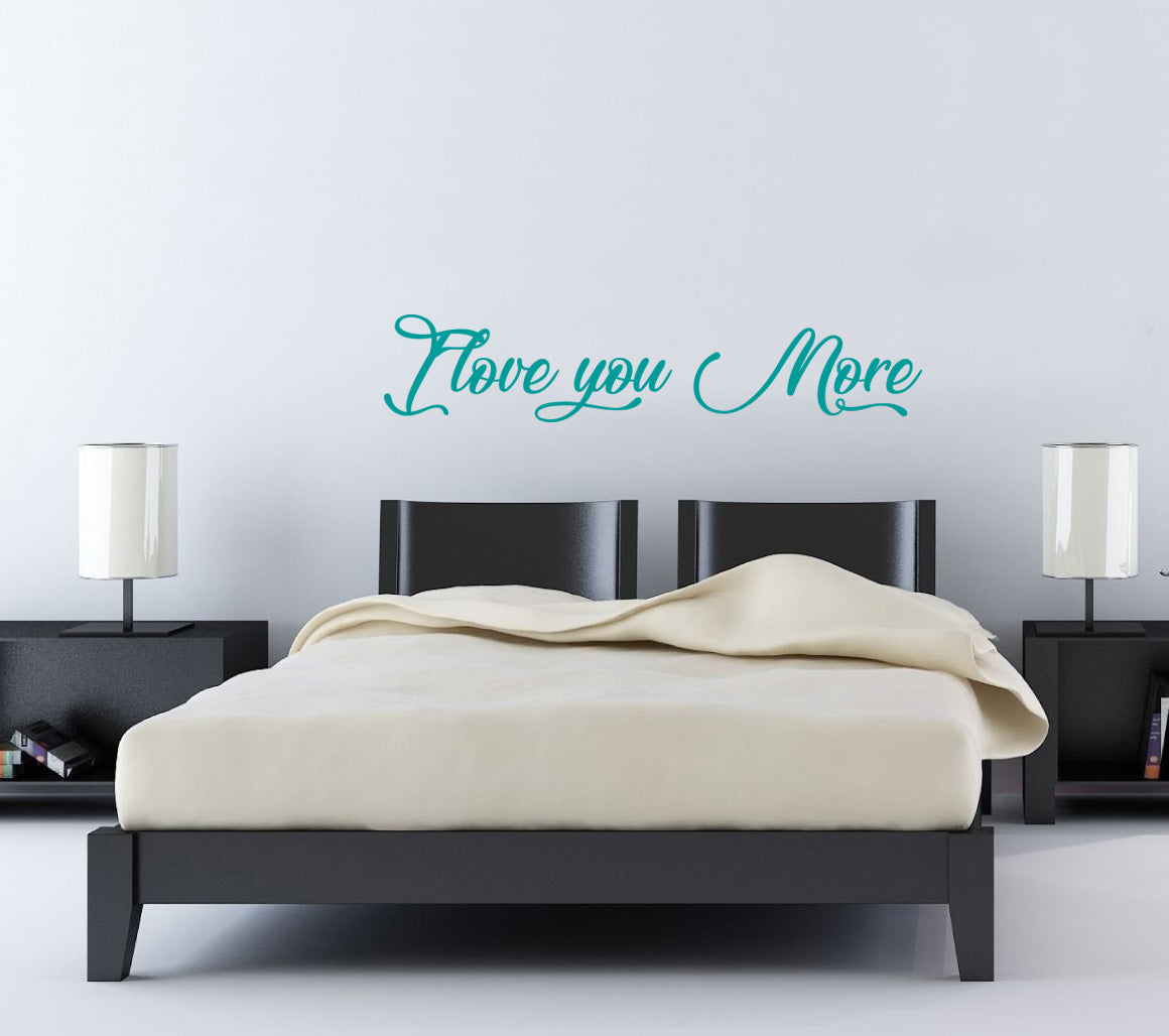 Je t'aime plus de citations inspirantes sticker mural autocollant SQ150