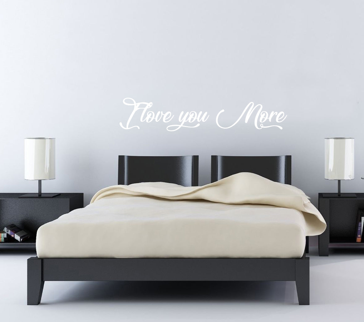 Je t'aime plus de citations inspirantes sticker mural autocollant SQ150