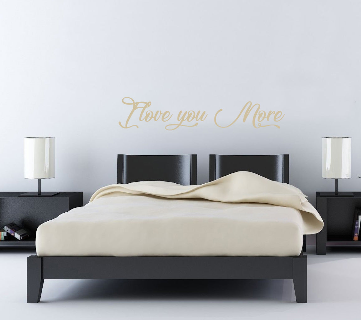 Je t'aime plus de citations inspirantes sticker mural autocollant SQ150