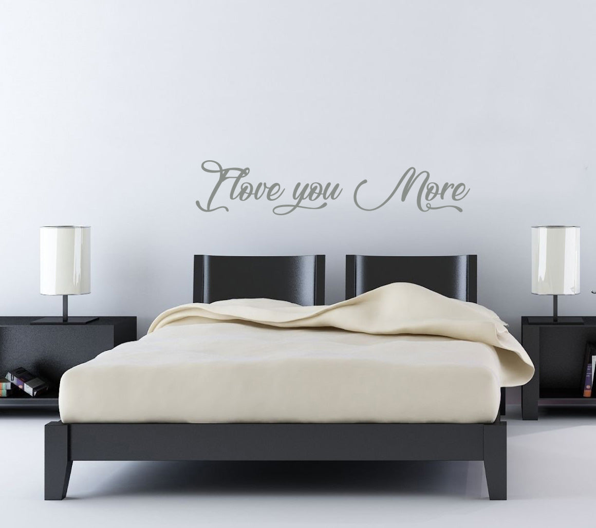 Je t'aime plus de citations inspirantes sticker mural autocollant SQ150