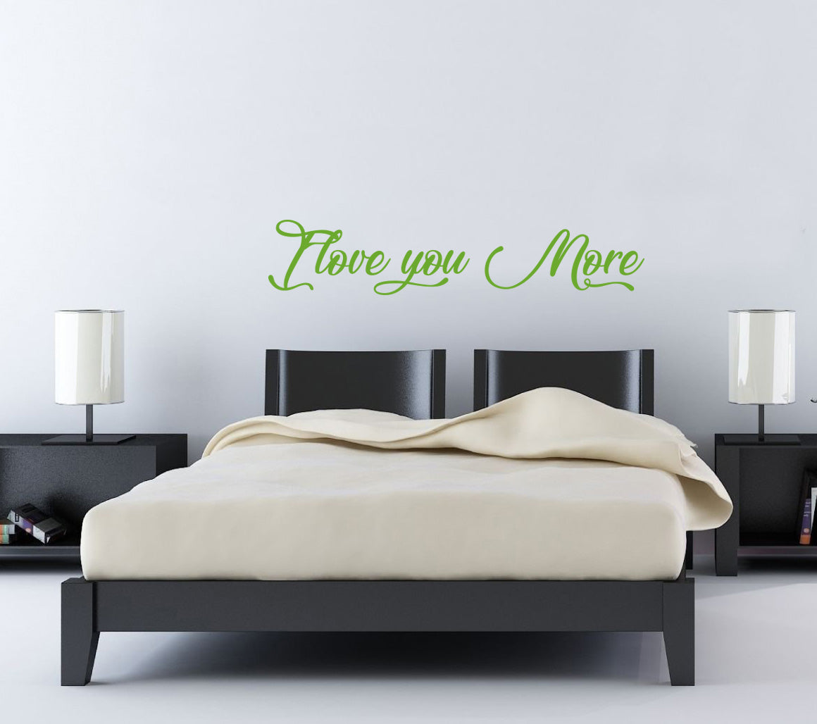 Je t'aime plus de citations inspirantes sticker mural autocollant SQ150