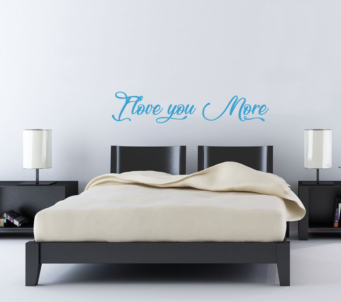 Je t'aime plus de citations inspirantes sticker mural autocollant SQ150