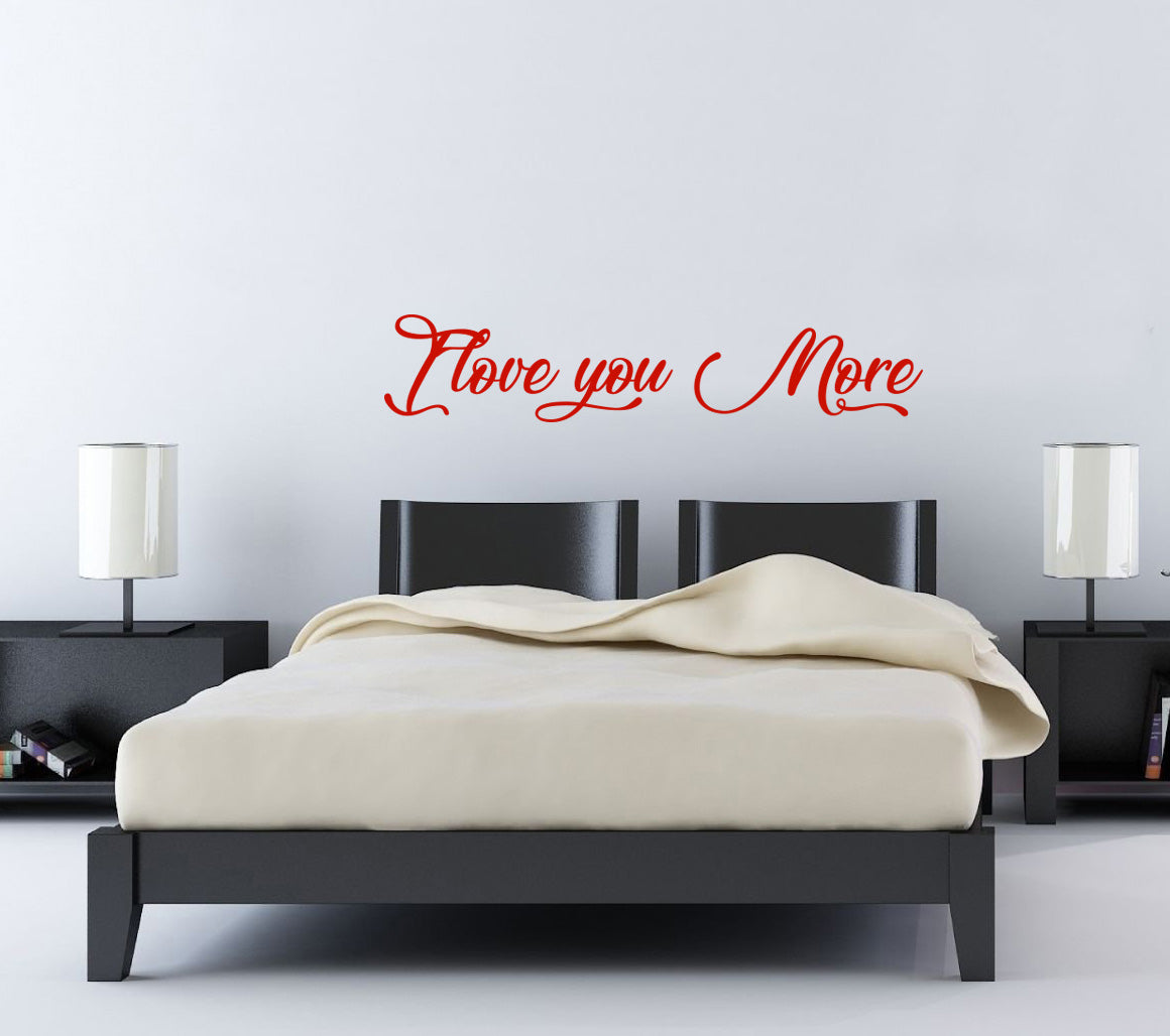 Je t'aime plus de citations inspirantes sticker mural autocollant SQ150