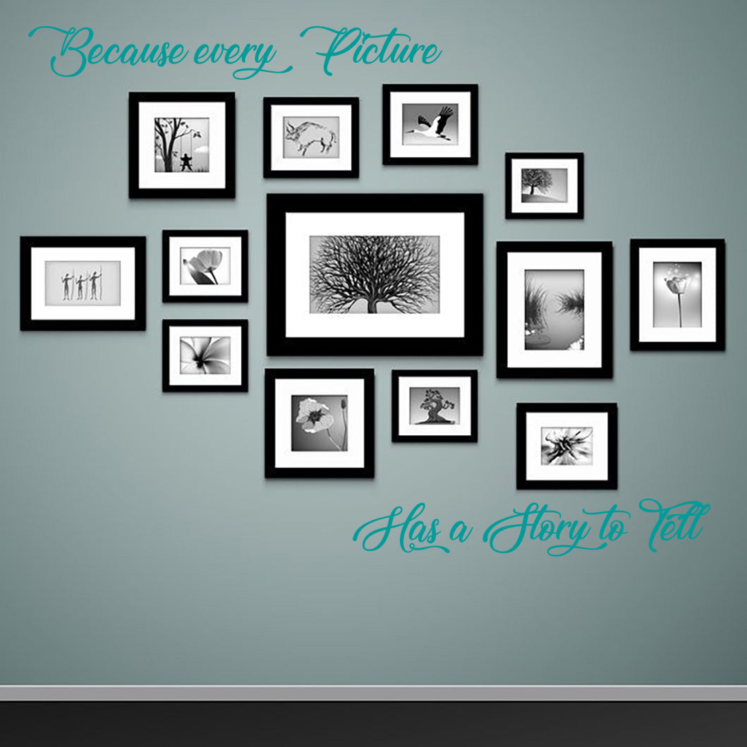 CHAQUE IMAGE A UNE HISTOIRE Inspirational Citations Autocollant mural Décalque SQ154