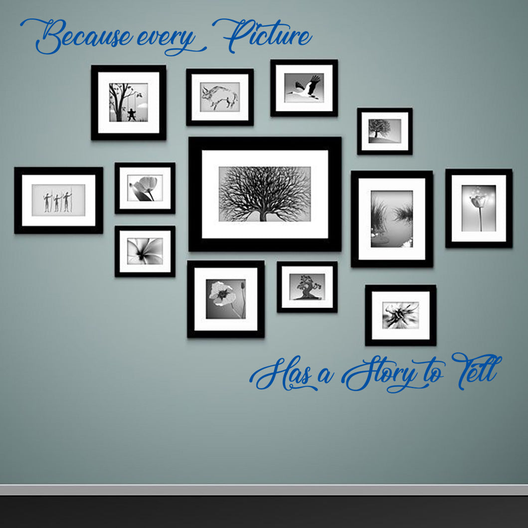 CHAQUE IMAGE A UNE HISTOIRE Inspirational Citations Autocollant mural Décalque SQ154