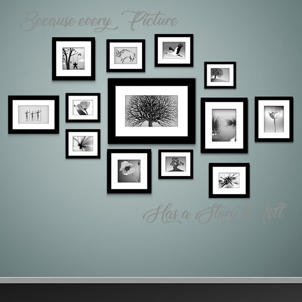 CHAQUE IMAGE A UNE HISTOIRE Inspirational Citations Autocollant mural Décalque SQ154