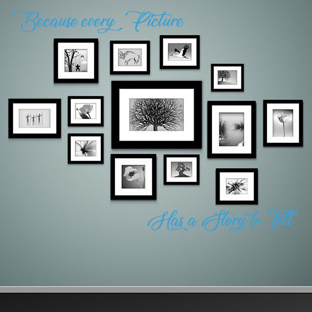 CHAQUE IMAGE A UNE HISTOIRE Inspirational Citations Autocollant mural Décalque SQ154