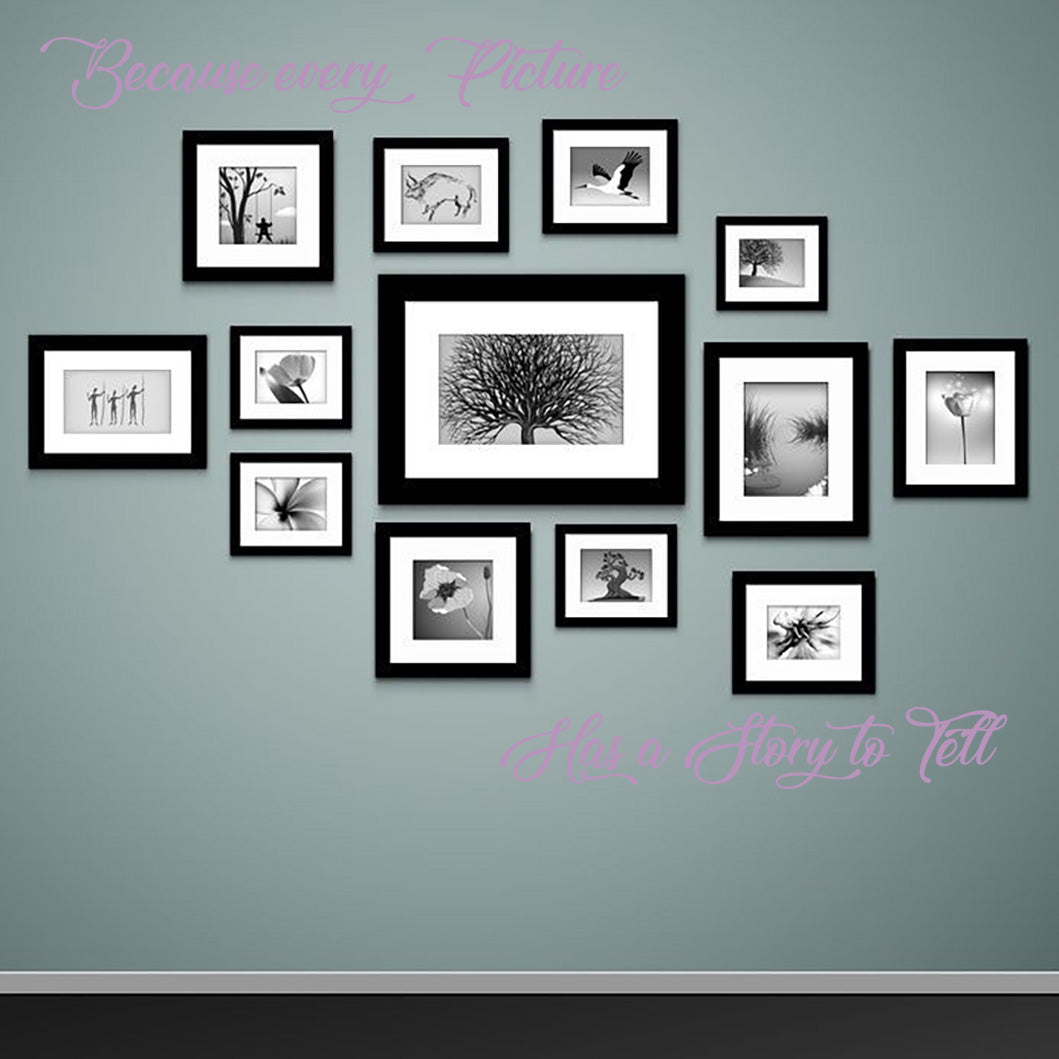 CHAQUE IMAGE A UNE HISTOIRE Inspirational Citations Autocollant mural Décalque SQ154