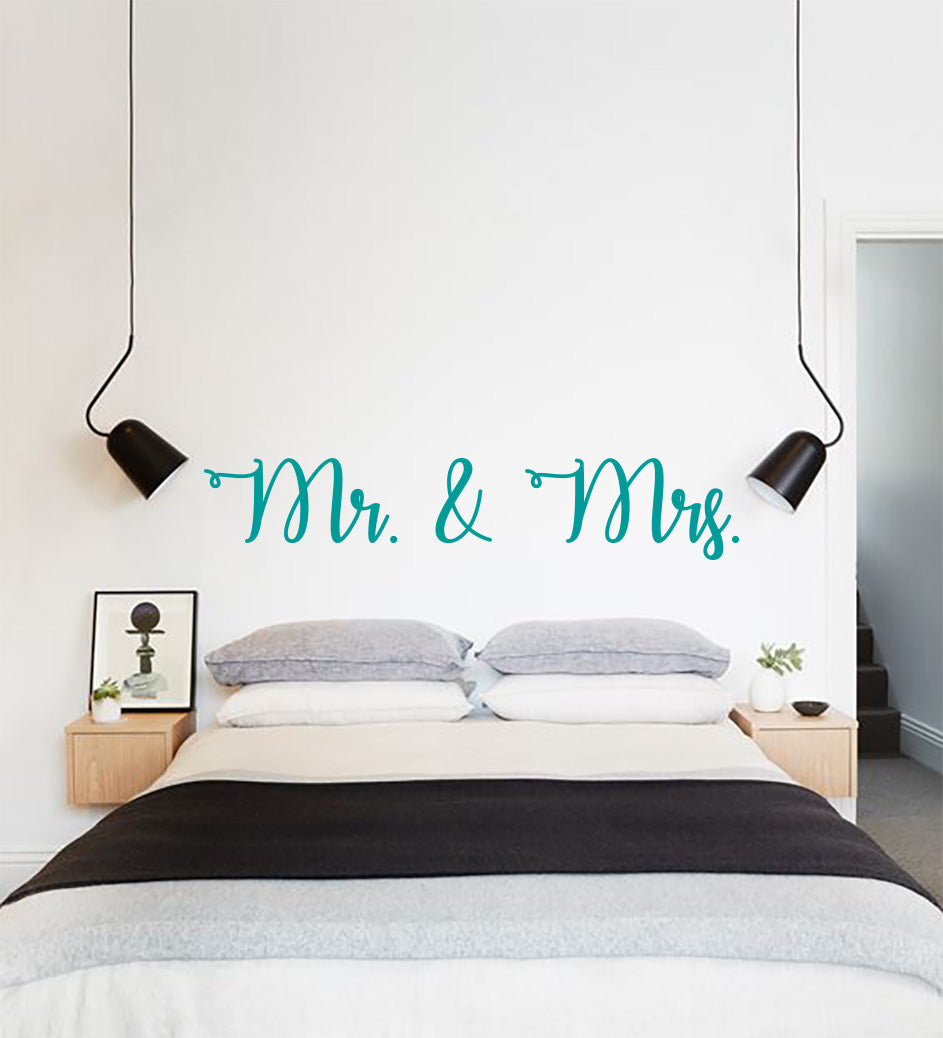 Autocollant mural citations inspirantes MR & MRS SQ155