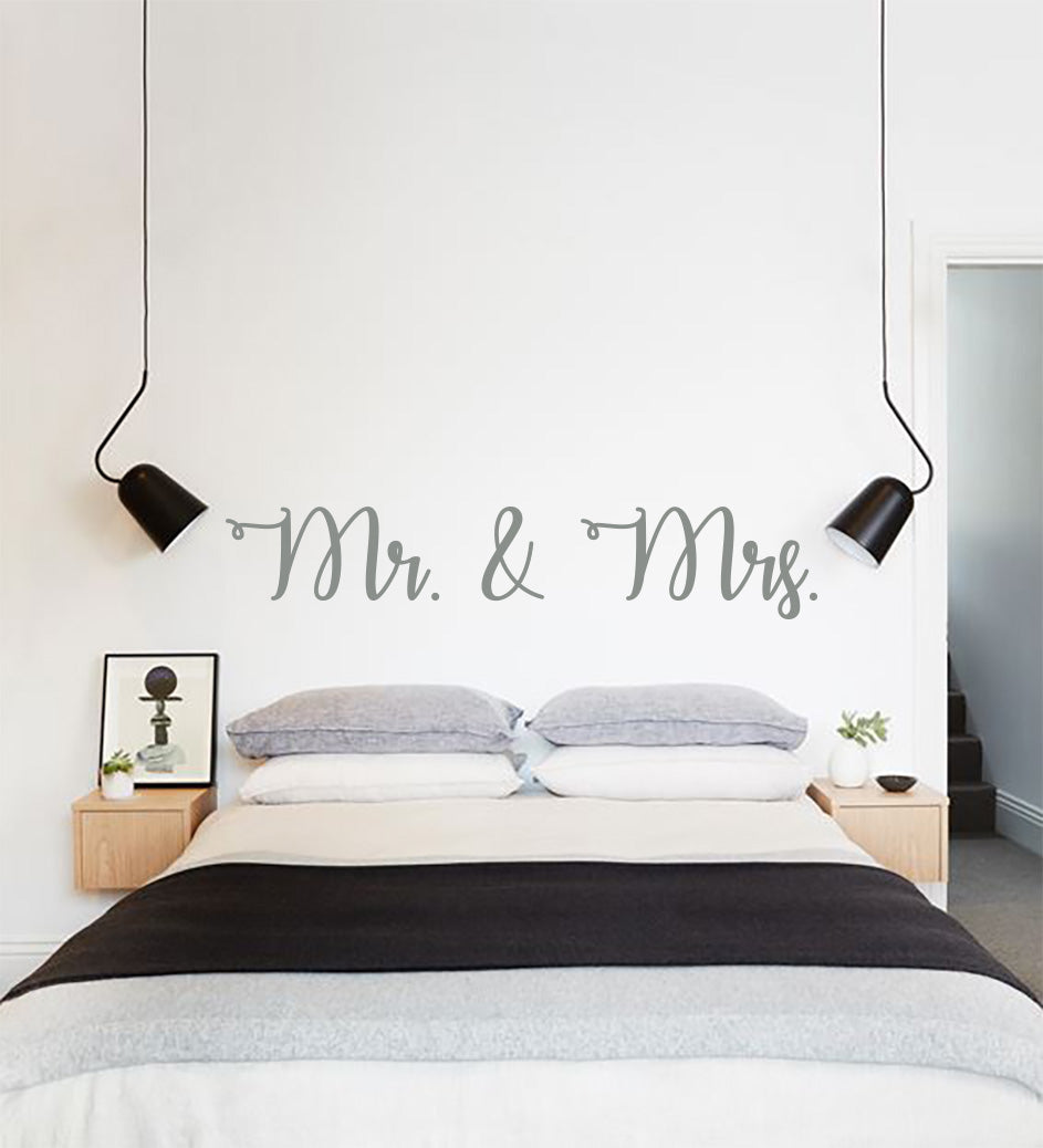 Autocollant mural citations inspirantes MR & MRS SQ155