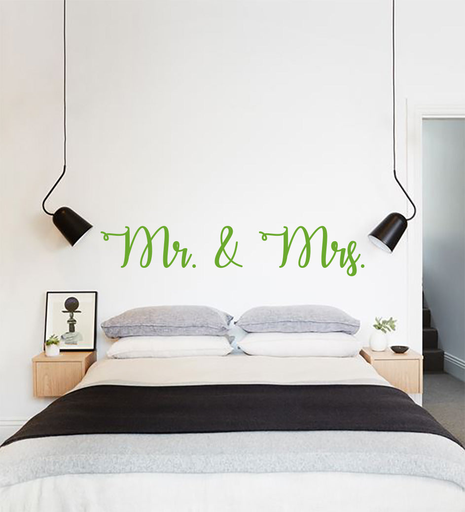 Autocollant mural citations inspirantes MR & MRS SQ155