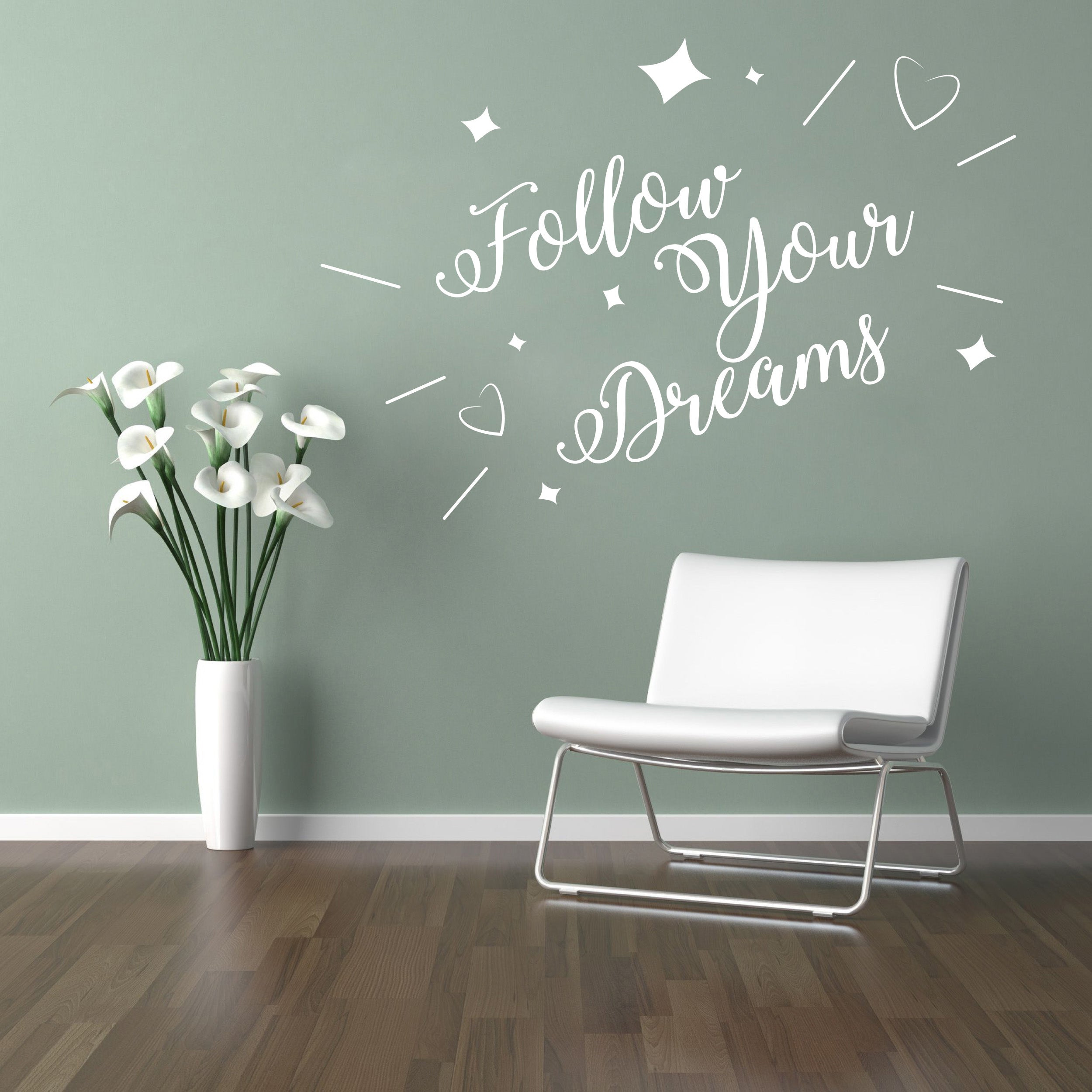 SUIVEZ VOS RÊVES Citations inspirantes Sticker mural autocollant SQ157