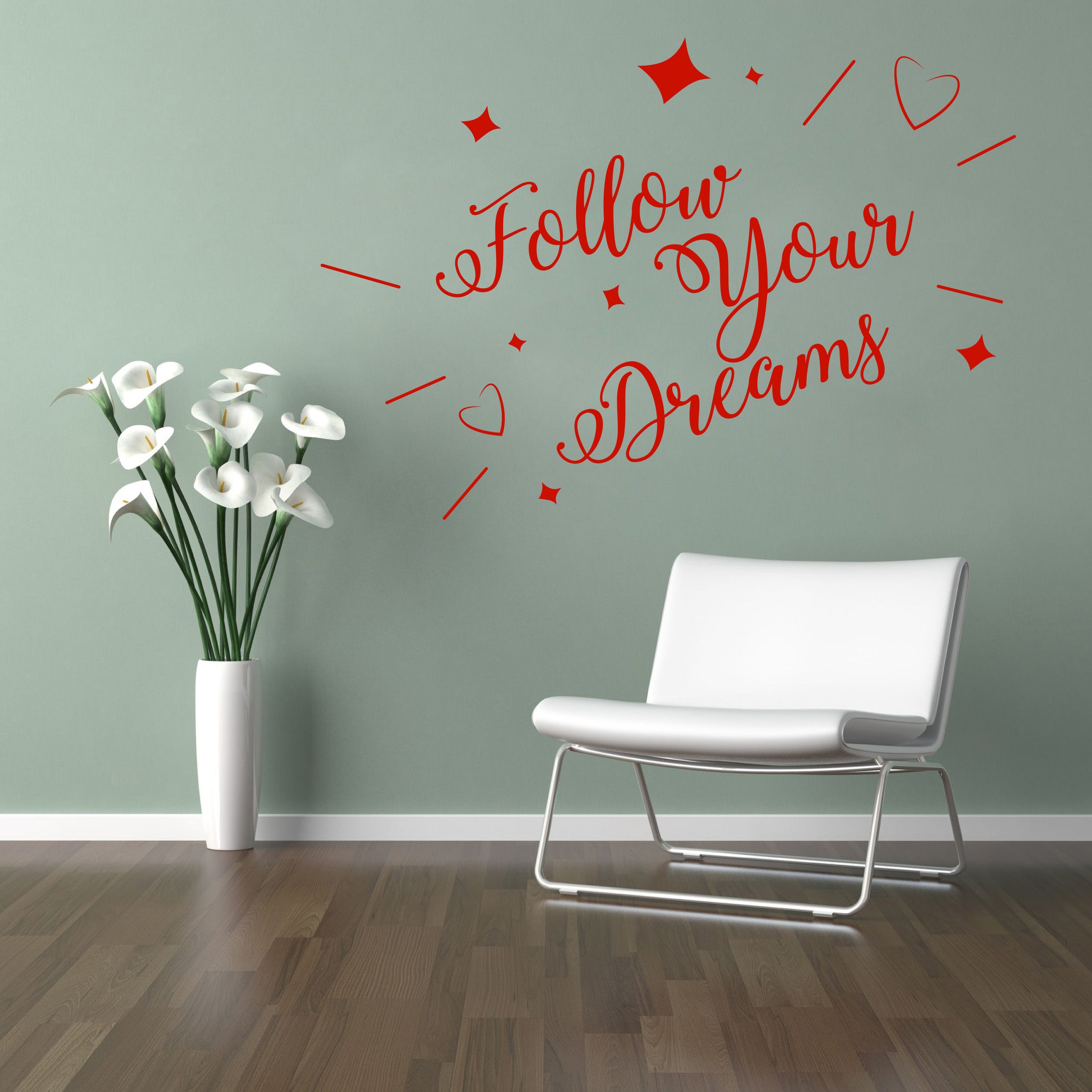 SUIVEZ VOS RÊVES Citations inspirantes Sticker mural autocollant SQ157