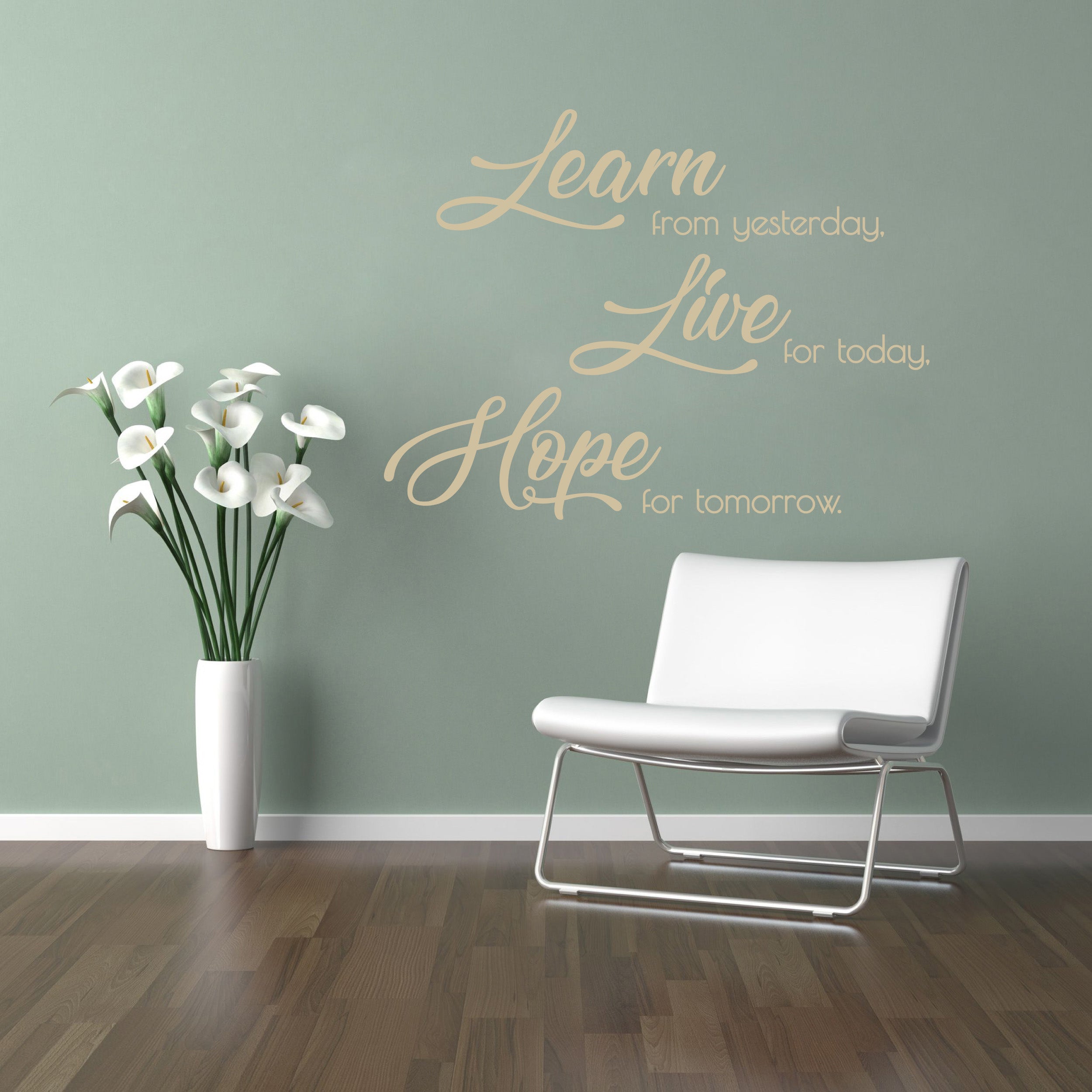 APPRENDRE LIVE HOPE Inspirational Quotes Sticker Mural SQ167