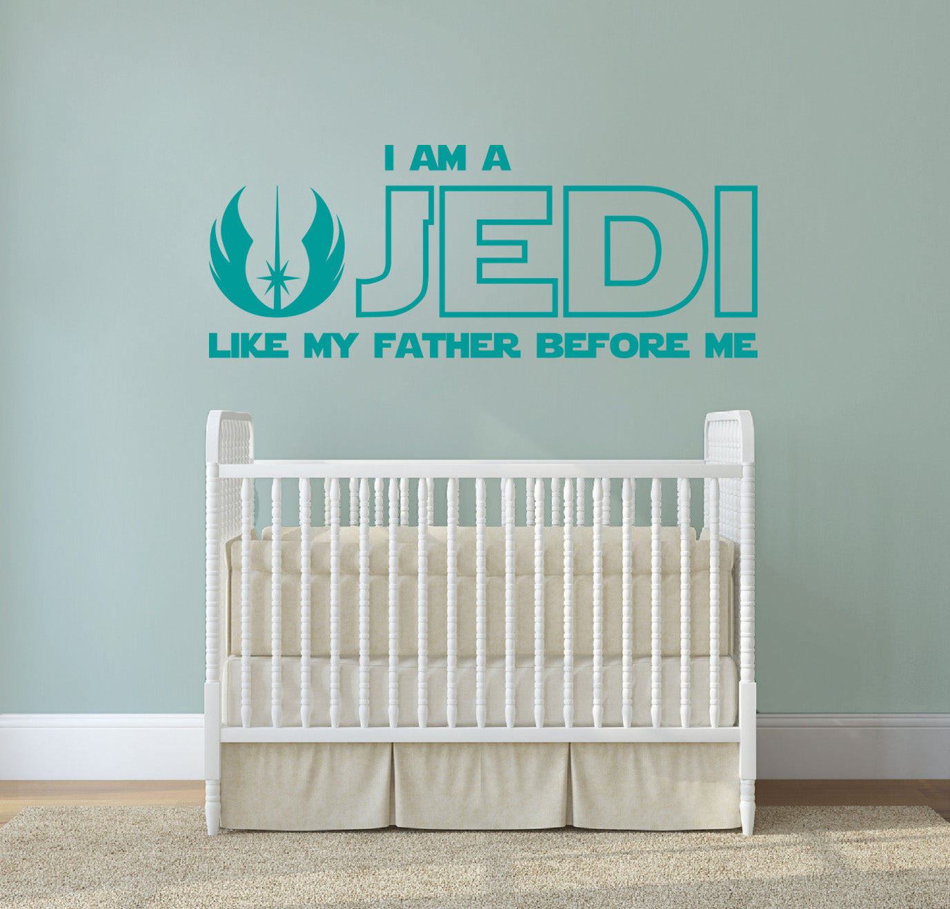 Star Wars I AM A JEDI Inspirational Quotes Wall Sticker Décalque SQ169