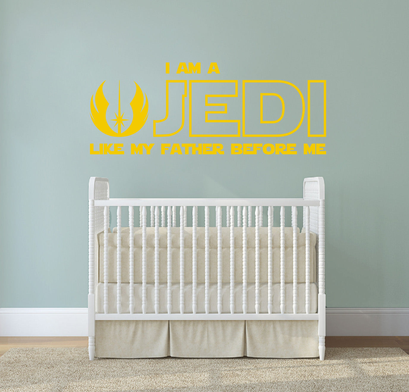 Star Wars I AM A JEDI Inspirational Quotes Wall Sticker Décalque SQ169