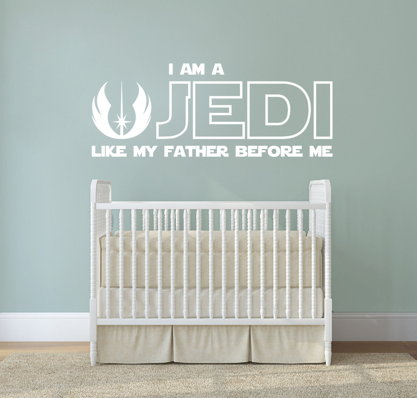 Star Wars I AM A JEDI Inspirational Quotes Wall Sticker Décalque SQ169