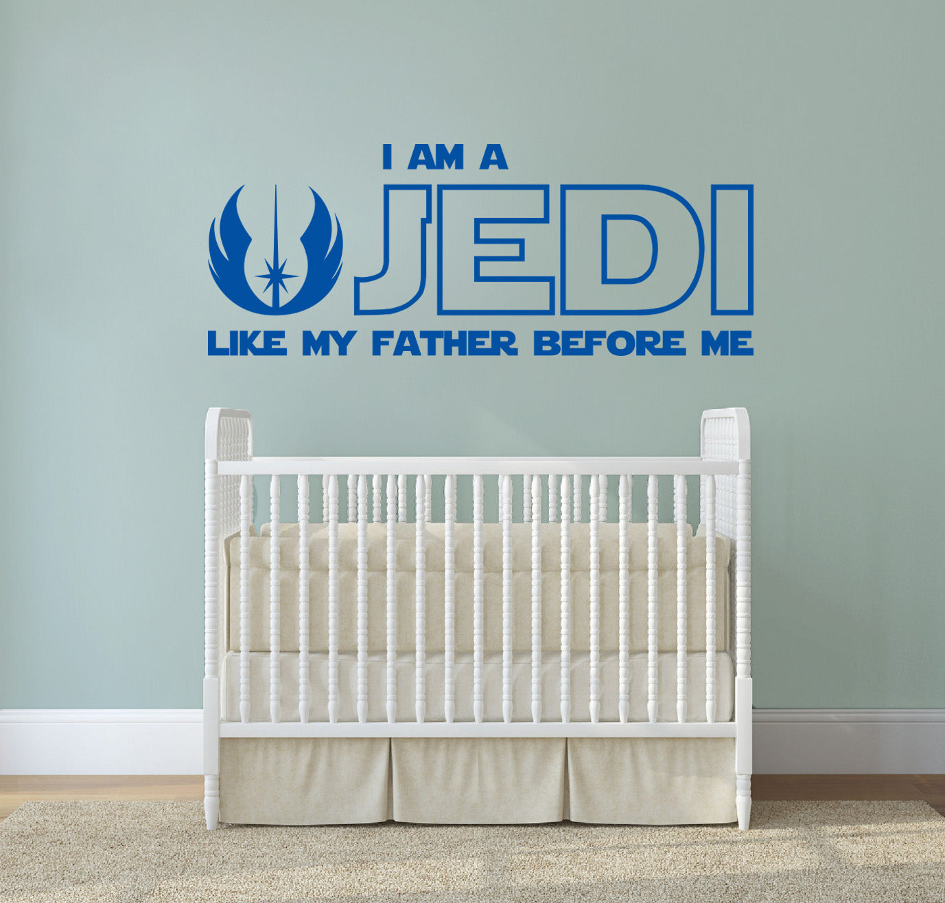 Star Wars I AM A JEDI Inspirational Quotes Wall Sticker Décalque SQ169