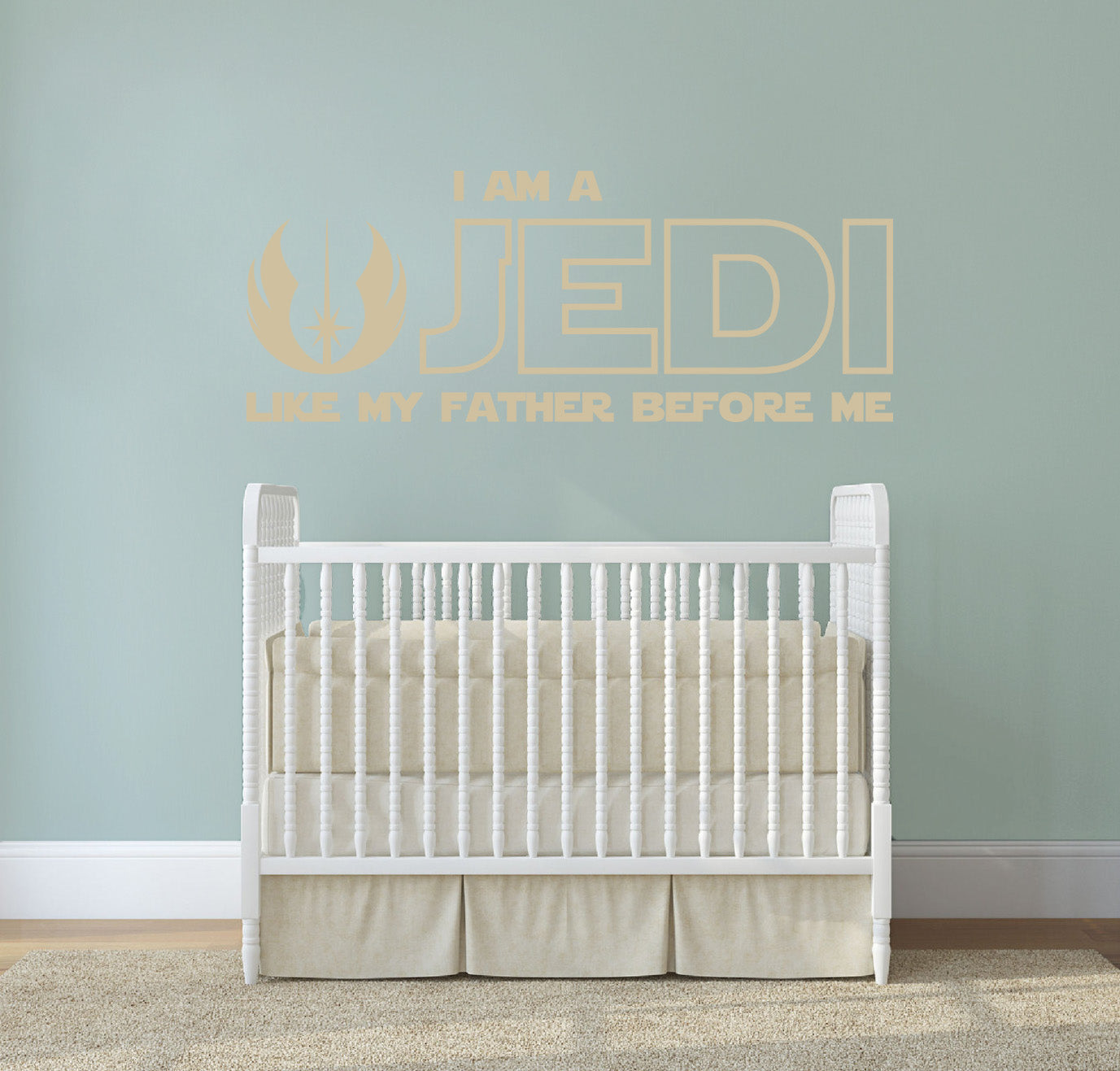 Star Wars I AM A JEDI Inspirational Quotes Wall Sticker Décalque SQ169