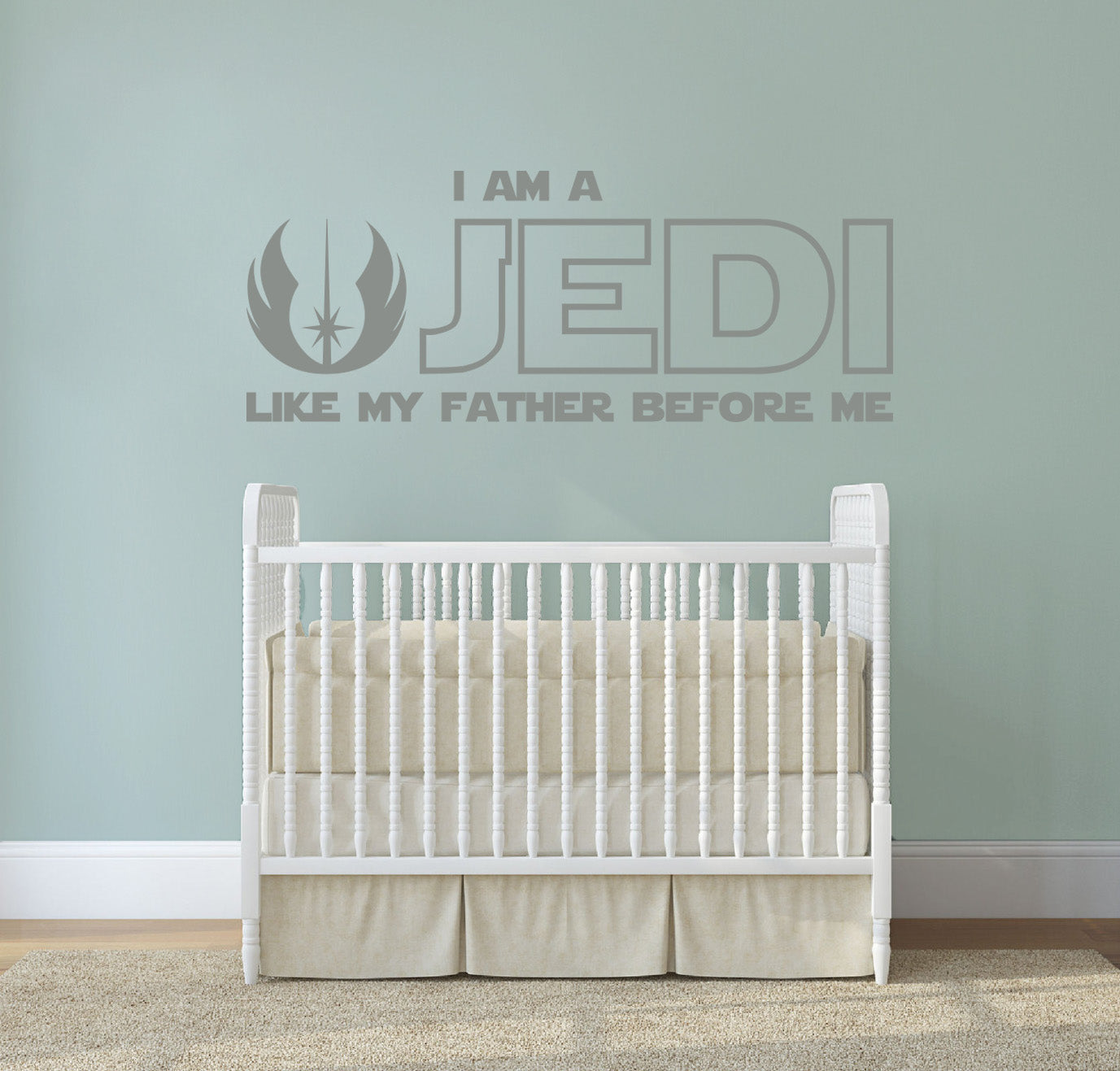 Star Wars I AM A JEDI Inspirational Quotes Wall Sticker Décalque SQ169