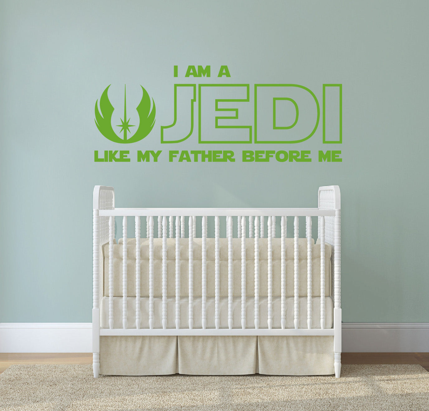 Star Wars I AM A JEDI Inspirational Quotes Wall Sticker Décalque SQ169