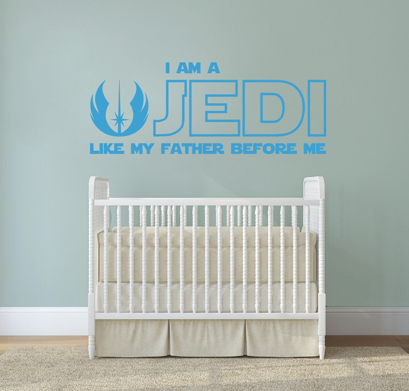 Star Wars I AM A JEDI Inspirational Quotes Wall Sticker Décalque SQ169