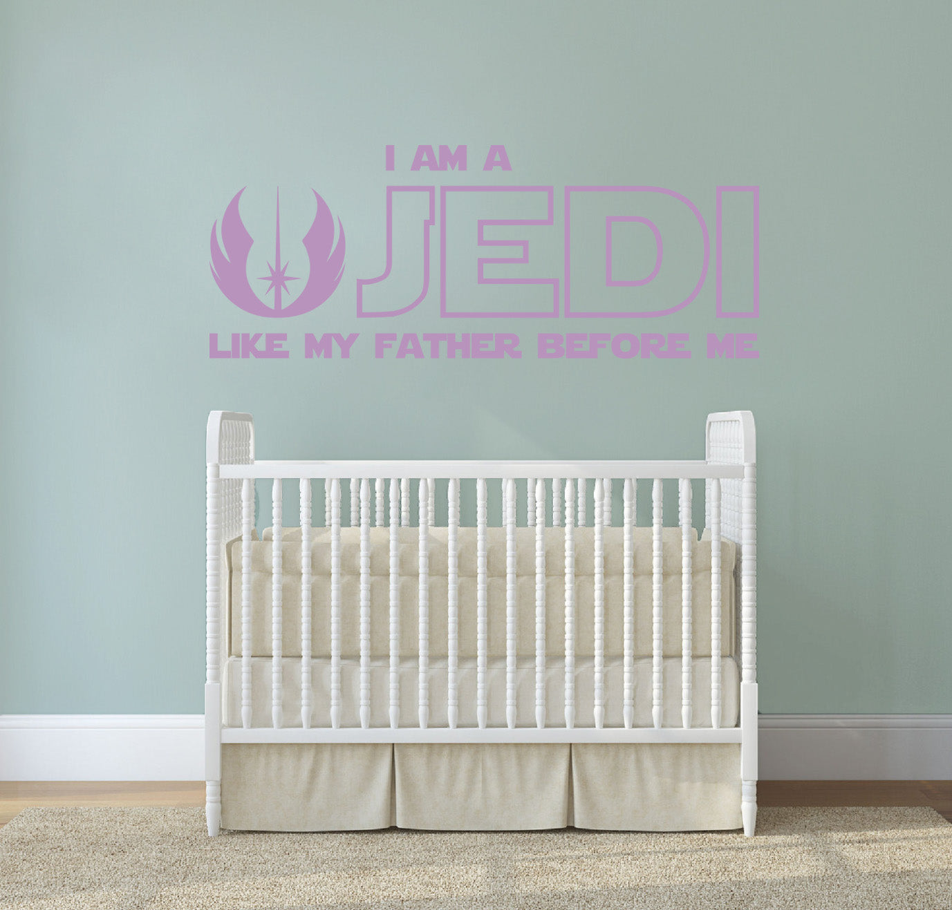 Star Wars I AM A JEDI Inspirational Quotes Wall Sticker Décalque SQ169