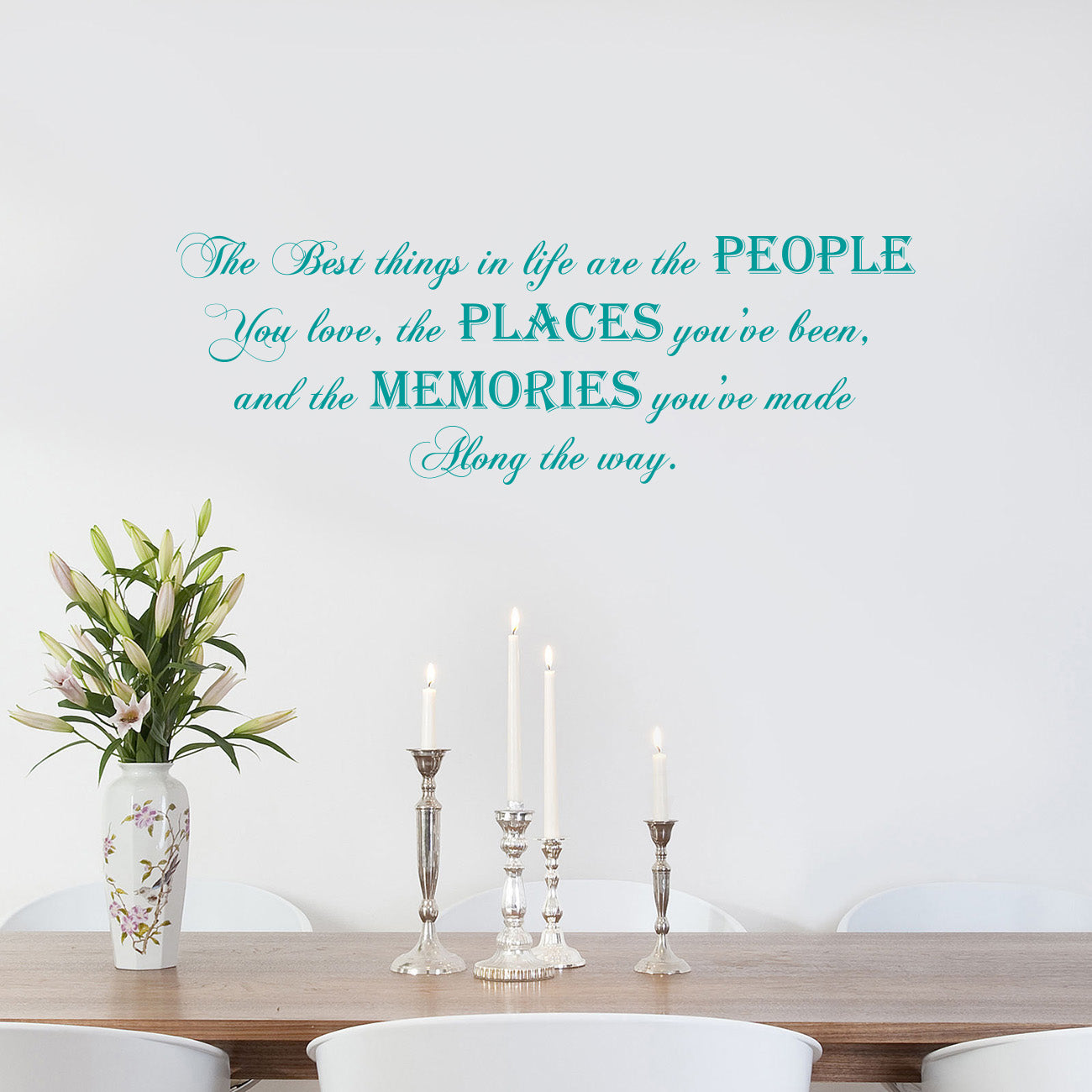 THE BEST THINGS IN LIFE Inspirational Quotes Wall Sticker Décal SQ171