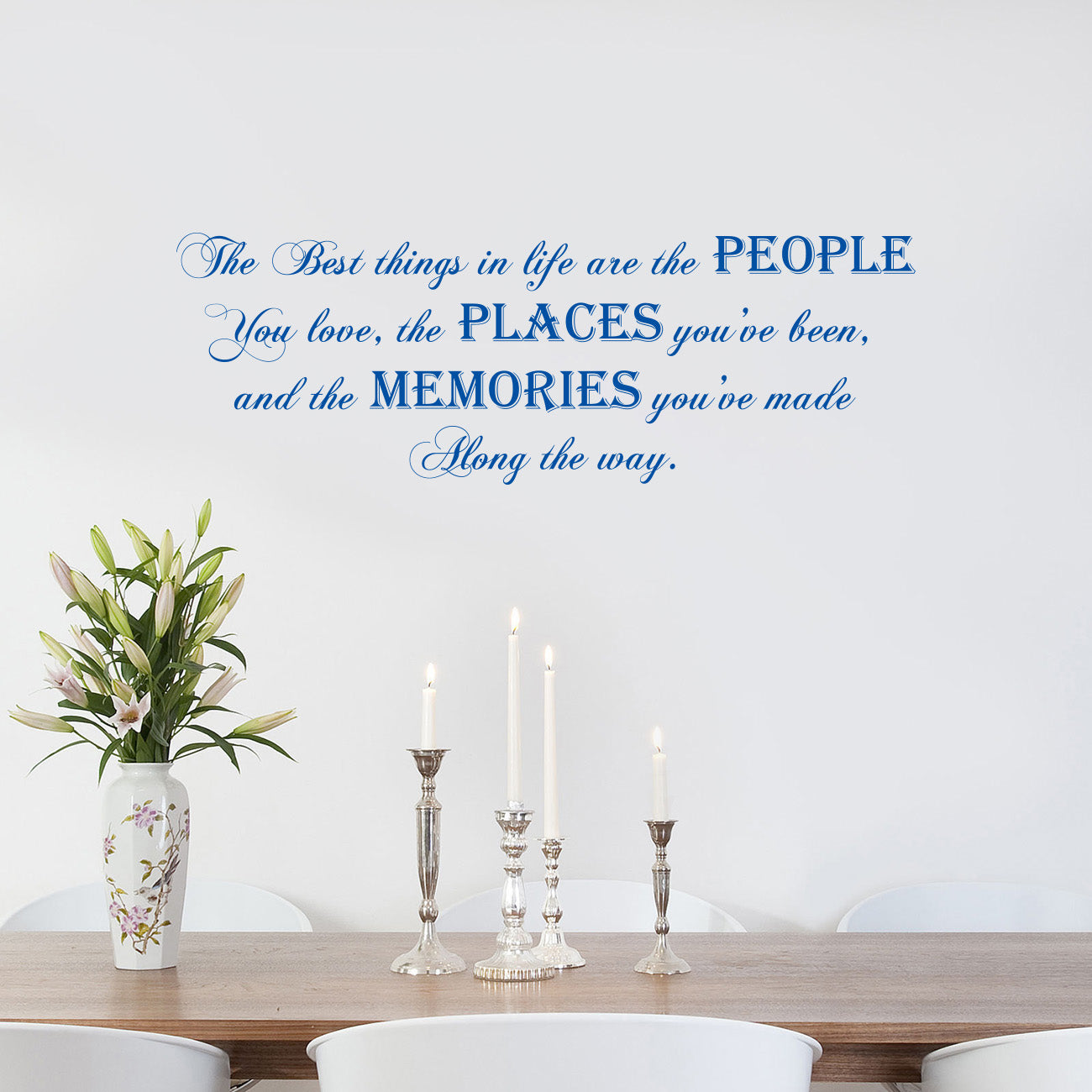 THE BEST THINGS IN LIFE Inspirational Quotes Wall Sticker Décal SQ171