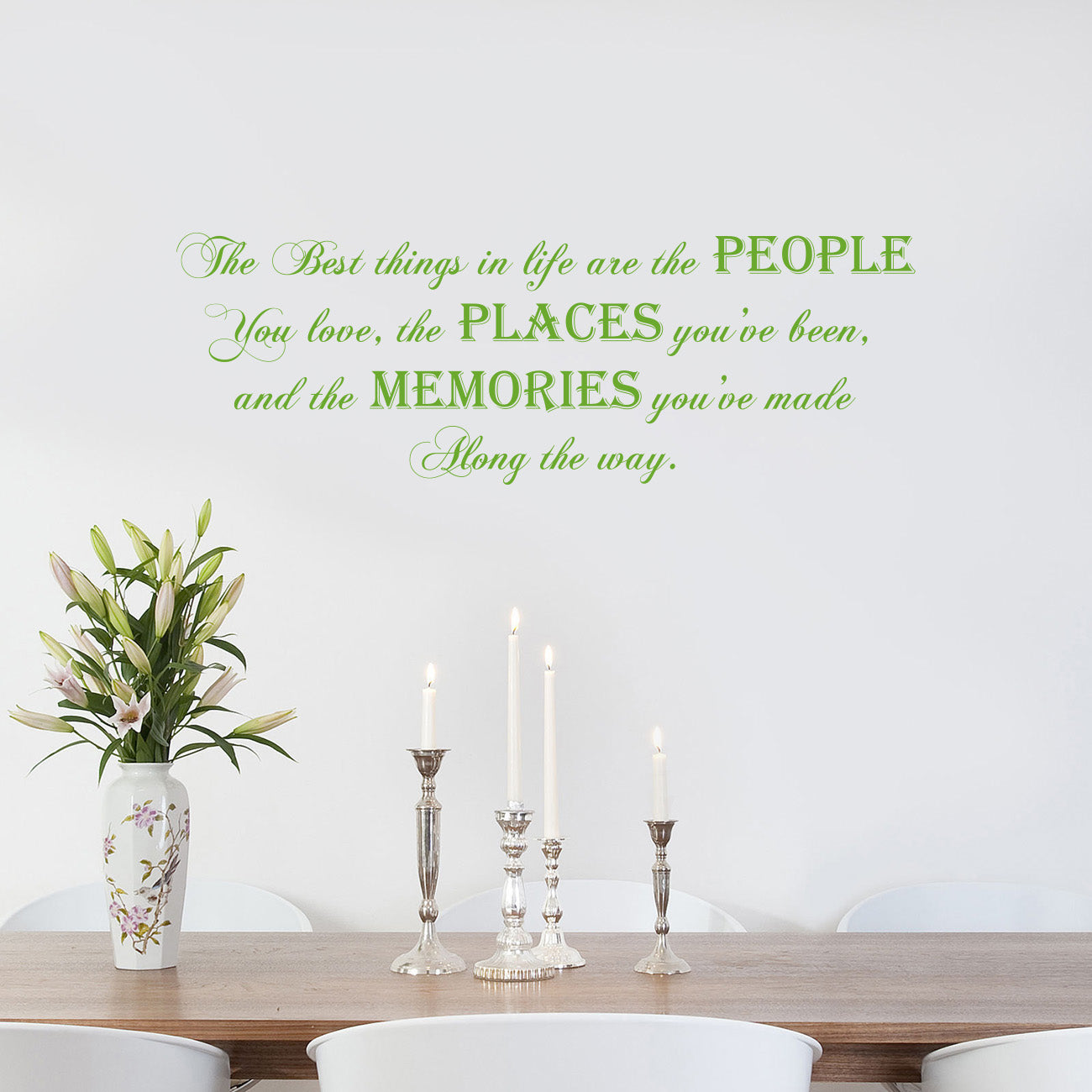 THE BEST THINGS IN LIFE Inspirational Quotes Wall Sticker Décal SQ171
