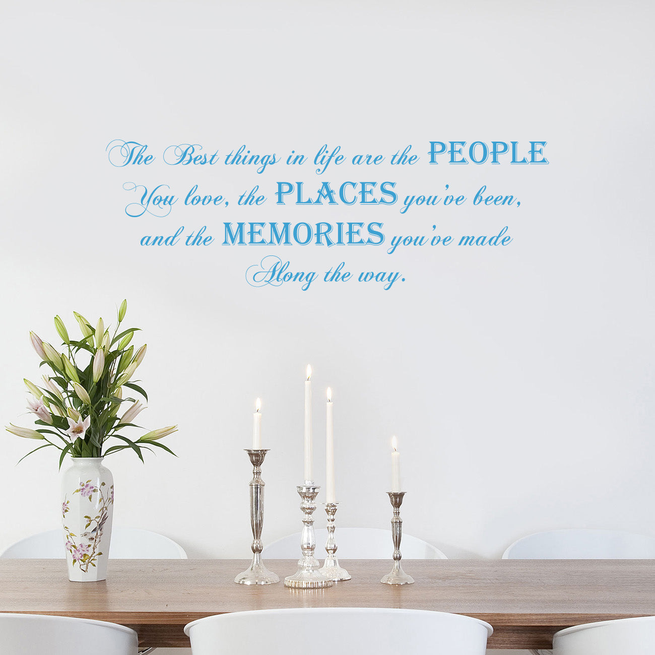 THE BEST THINGS IN LIFE Inspirational Quotes Wall Sticker Décal SQ171