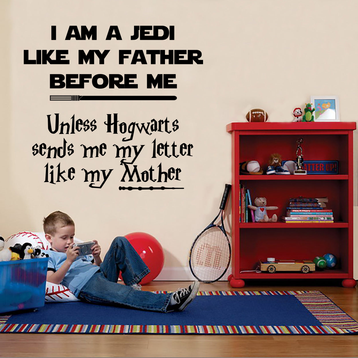Harry Potter Star Wars Lettering Quotes Wall Sticker Decal SQ175