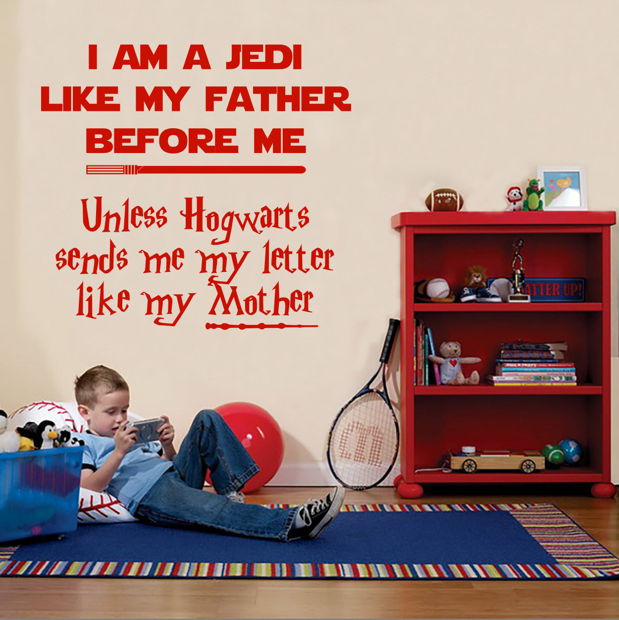 Harry Potter Star Wars Lettering Quotes Wall Sticker Decal SQ175