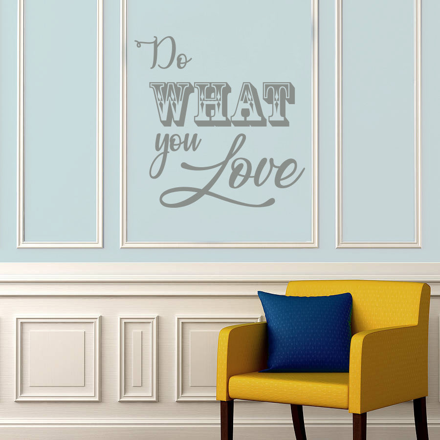 DO WHAT YOU LOVE Inspirational Quotes Wall Sticker Décalque SQ176
