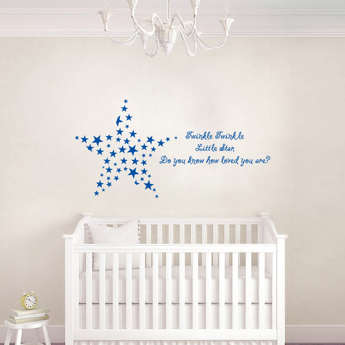 TWINKLE TWINKLE LITTLE STAR Inspirational Quotes Wall Sticker Décalque SQ184