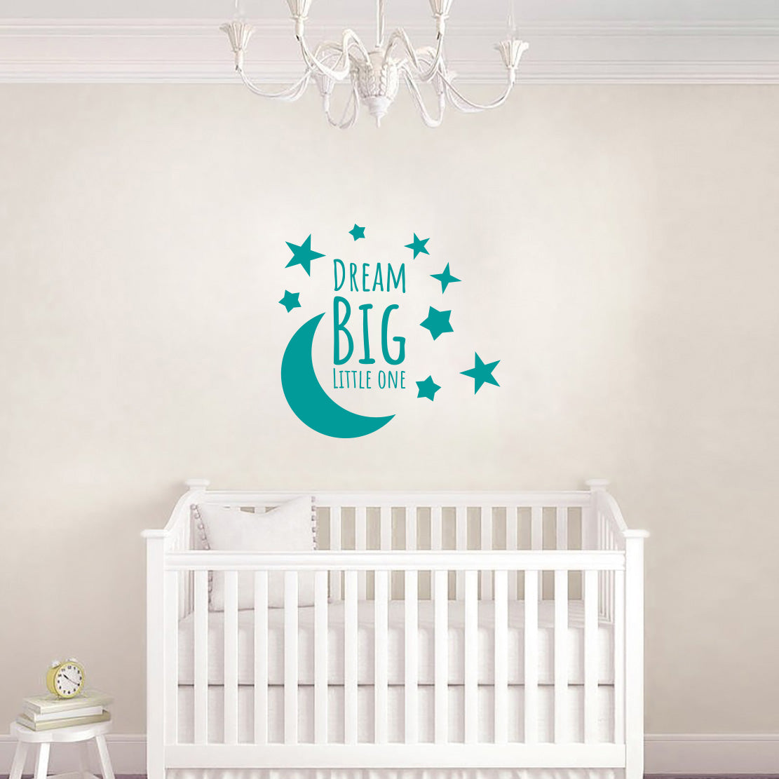 DREAM BIG LITTLE ONE Inspirational Citations Wall Sticker Décalque SQ186